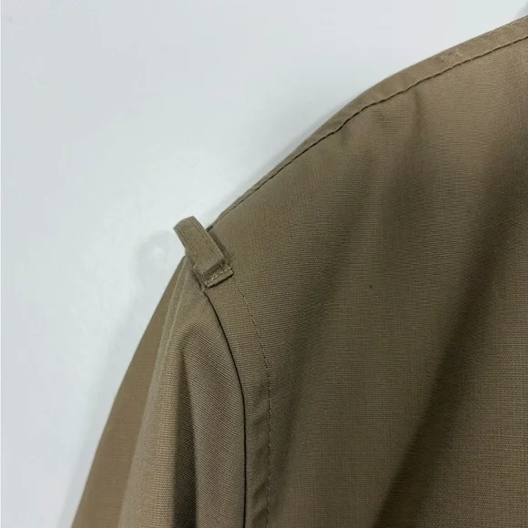 Men's Misty Harbor Size 44 Tan Double-Breasted Trench Coat - Picture 14 of 16